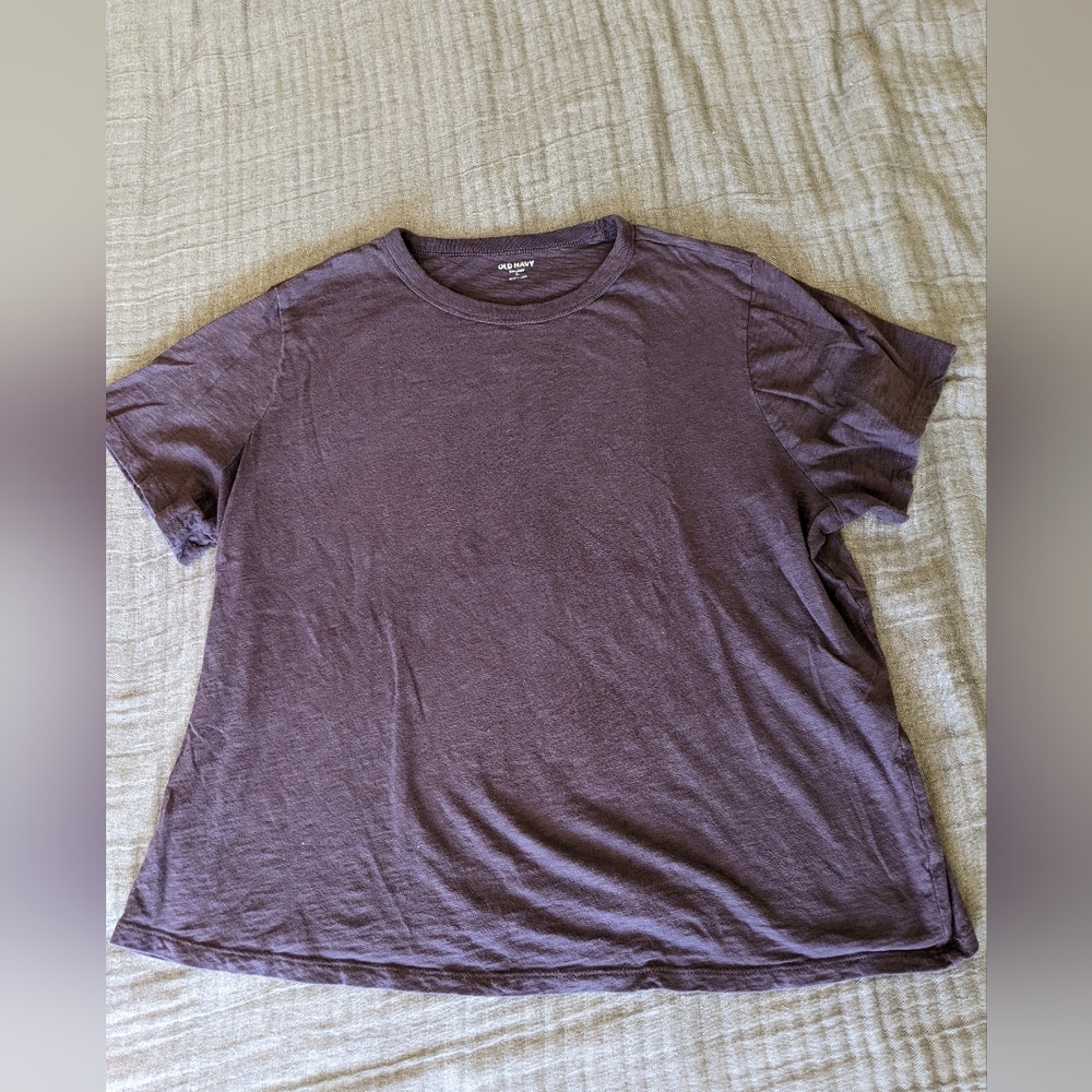 FREE WITH PURCHASE! XL Old Navy purple slub t shirt